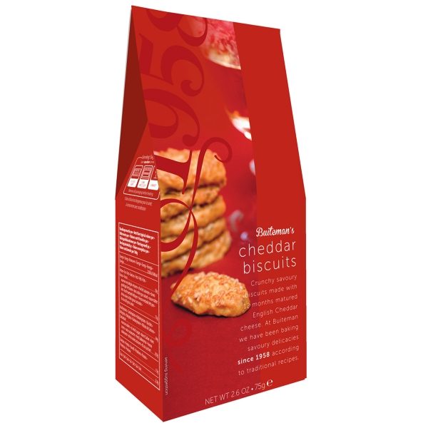 *Buiteman - Cheddar Cheese Biscuits (8x75g)