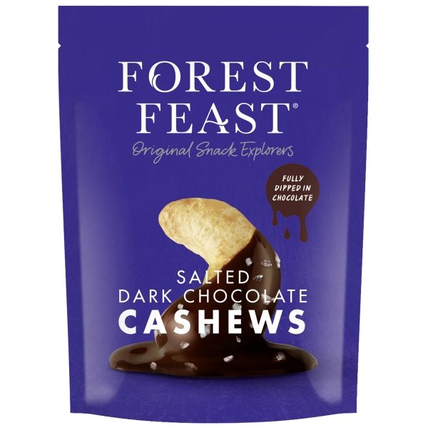 Forest Feast - Salted Dark Chocolate Cashews (8x120g)