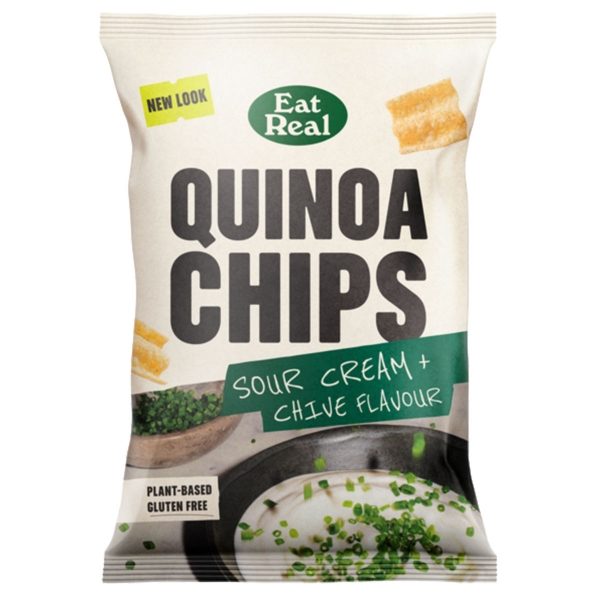 Eat Real GF - Quinoa Chips Sour Cream & Chive (10x90g)
