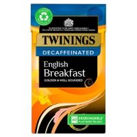 Twinings Tea Bags - Decaffeinated English Breakfast (4x40's)