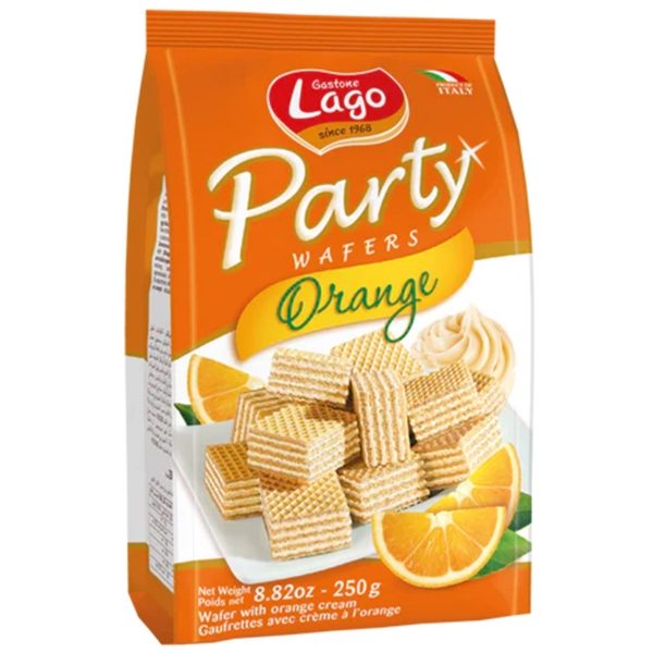 Lago - PARTY WAFERS Orange (10x250g)
