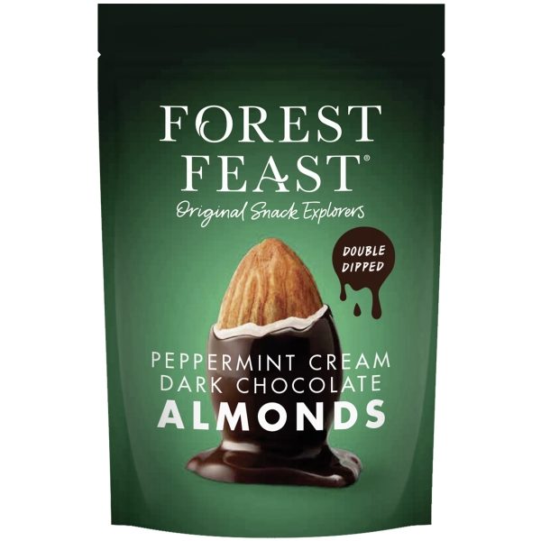 Forest Feast - Peppermint Cream Dark Choc Almonds (8x120g)
