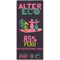 Alter Eco Organic - 85% Peru Dark Chcolate (14x100g)