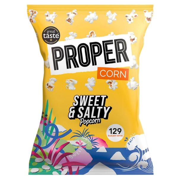 PROPER - CORN 'Sweet & Salty' Popcorn (8x90g)