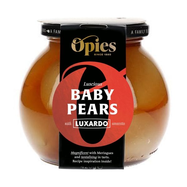 Opies - Baby Pears with Luxardo Amaretto (6x420g)