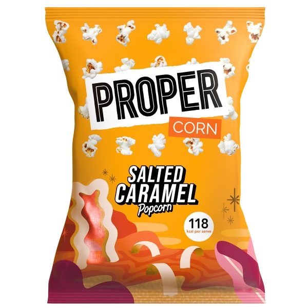 PROPER - CORN 'Salted Caramel' Popcorn (8x90g)