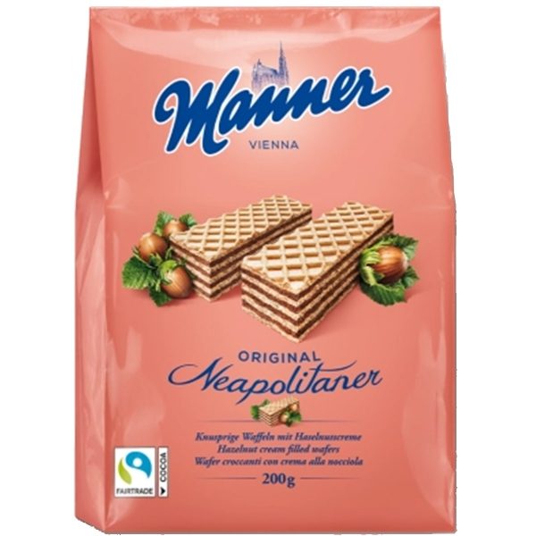 Manner - 'Share Bag' Original Hazelnut Wafers (12x200g)