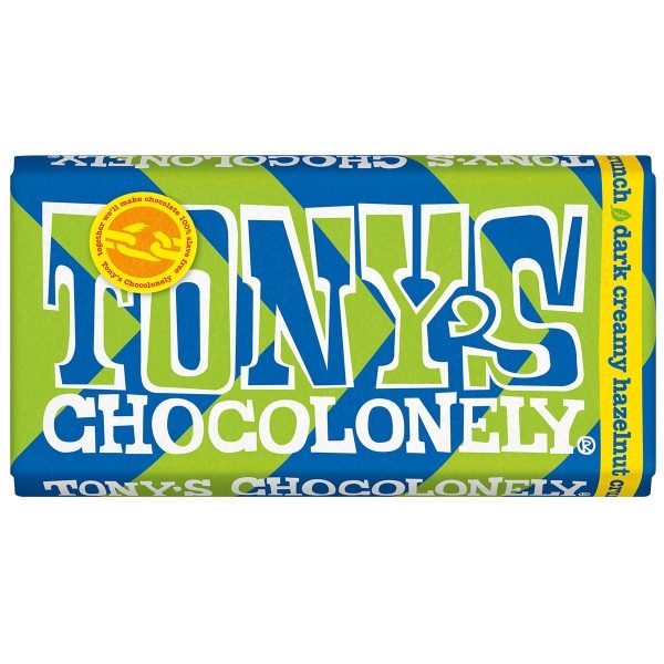 Tony's Chocolonely - Dark Creamy H/Nut Crunch (15x180g)