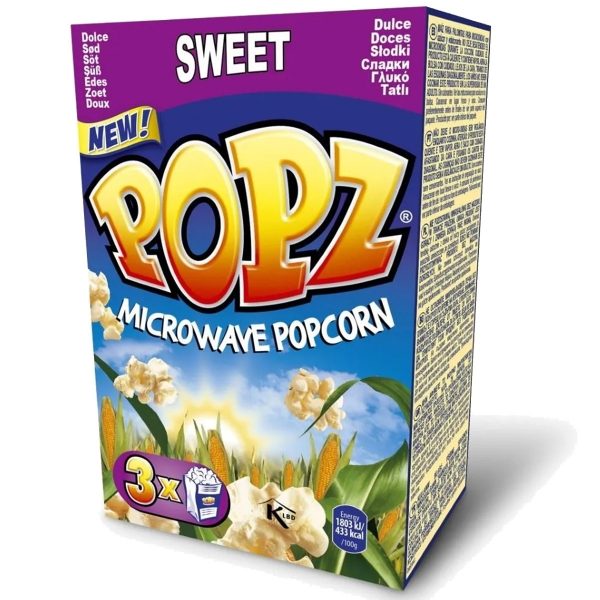 POPZ - 'Sweet' Microwave Popcorn (12x3x90g)
