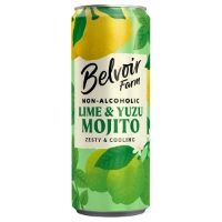 Belvoir Farm - 'Cans' Lime & Yuzo Mojito No Alcohol (12x250m
