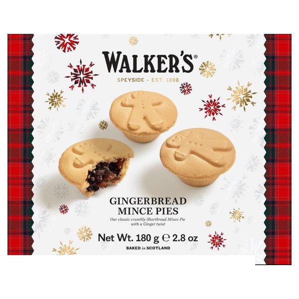Walkers - 4 Gingerbread Mince Pies (12x180g)