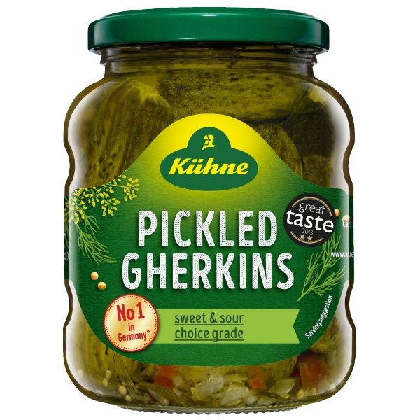 Kuhne - Pickled Gherkins (6x330g)