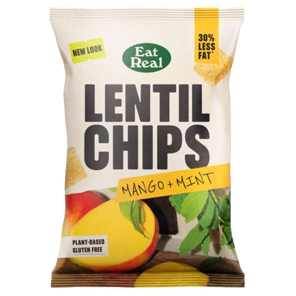 Eat Real GF - Lentil Chips Mango Mint (10x95g)