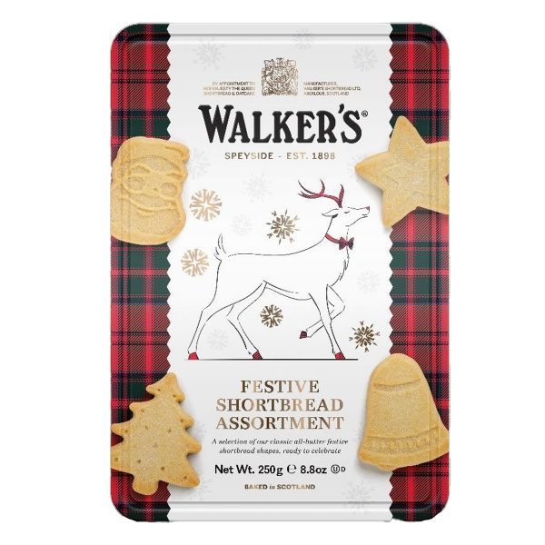 Walkers - Reindeer Festive Shapes Tin (6x250g)