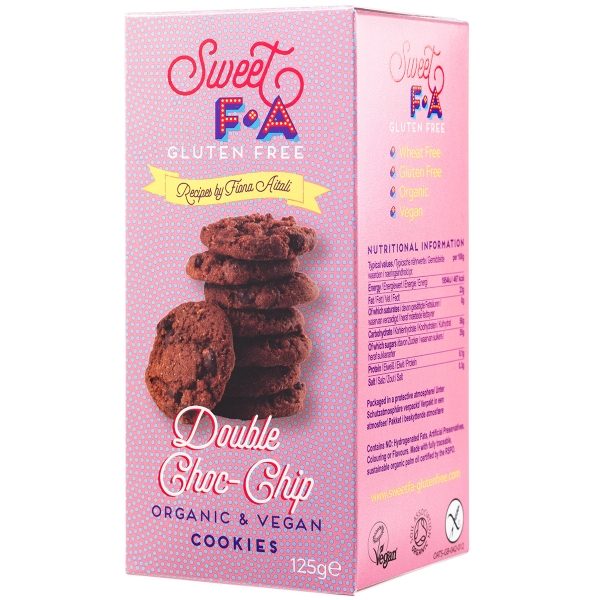 Sweet FA - Gluten Free Double Choc Chip Cookies (12x125g)