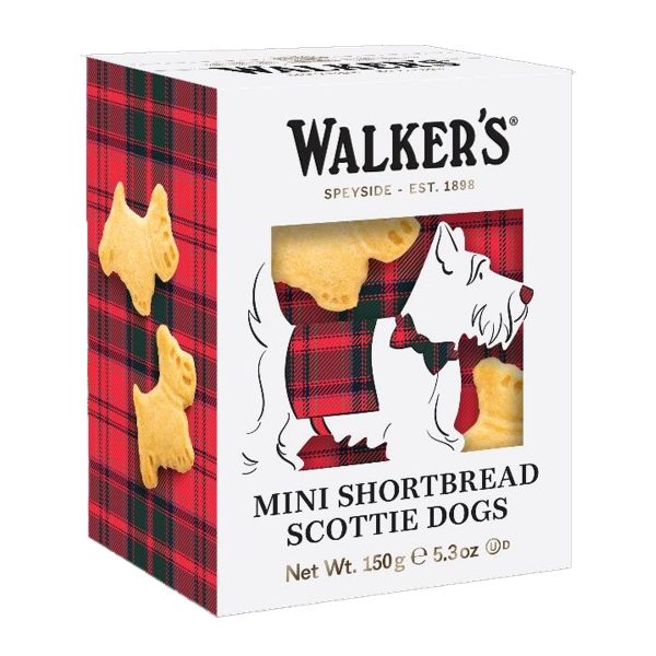 Walkers - '3D SCOTTIE DOGS' Shortbread (10x150g)