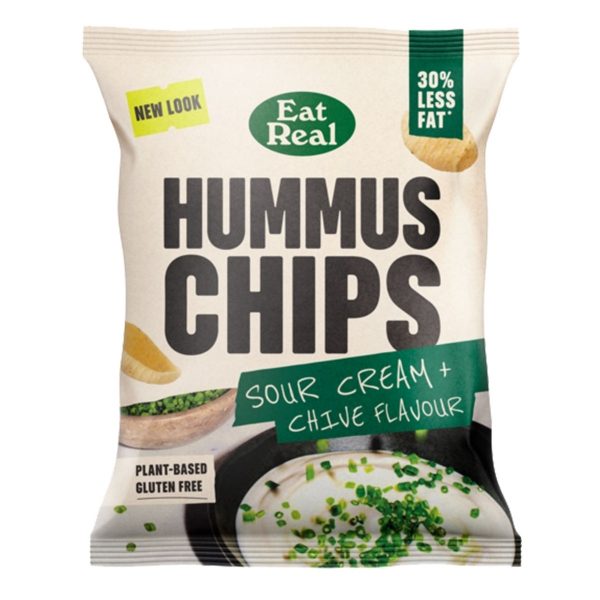 Eat Real GF - SMALL Hummus Sour Cream & Chive (18x45g)