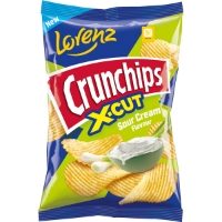 Lorenz - Crunchips X-Cut Sour Cream (10x130g)