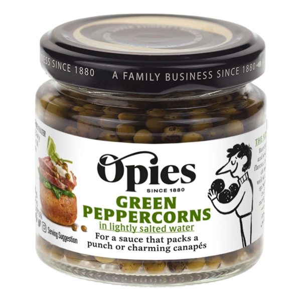 Opies - Green Peppercorns in Brine (6x115g)