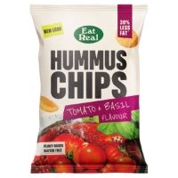 Eat Real GF - Hummus Chips Tomato & Basil (10x110g)