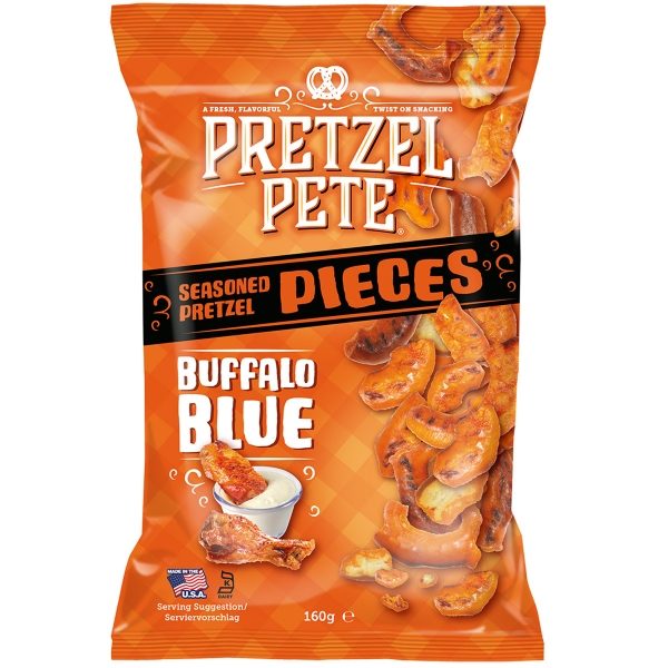 Pretzel Pete - Buffalo Blue Pieces (8x160g)