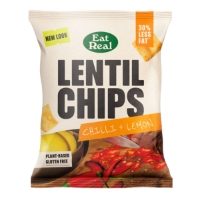 Eat Real GF - SMALL Lentil Chips Chilli & Lemon (18x40g)