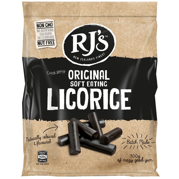 RJ's - Natural Licorice 'Soft Eating' (12x300g)