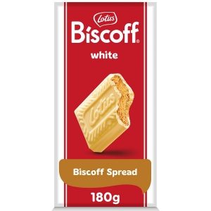 Lotus - White Chocolate with Biscoff Spread (16x180g)