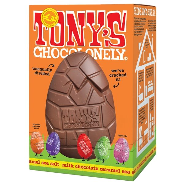 Tony's Chocolonely - Easter Egg 'Caramel Sea Salt' (6x242g)