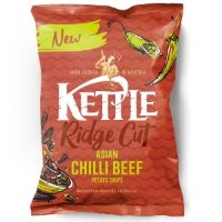 Kettle Chips - 'Ridge Cut' Asian Chilli Beef (8x130g)