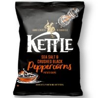 Kettle Chips - Sea Salt & Crushed Black Peppercorns (12x130g