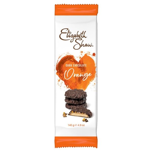Elizabeth Shaw - Dark Choc Orange Biscuits (10x140g)
