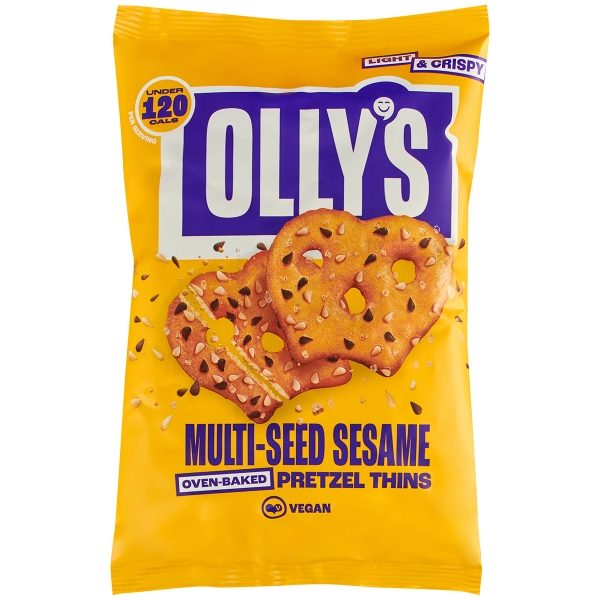 OLLY'S - Pretzel Thins 'Multi-Seed Sesame' (7x140g)