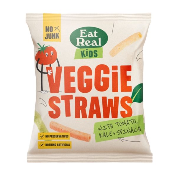 Eat Real GF - KIDS Veggie Straws (24x20g)
