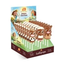 Belfine - 'Belgian Choc Lollipop' Farm Animals (24x35g)
