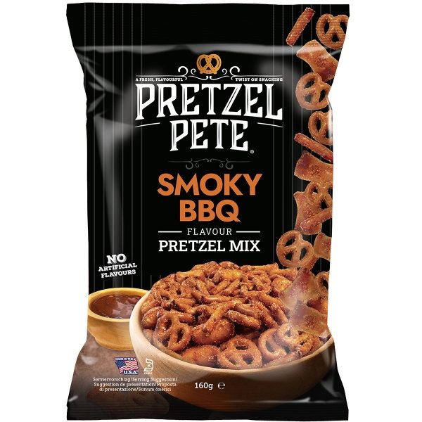 Pretzel Pete - Smoky BBQ Pretzel Mix (8x160g)