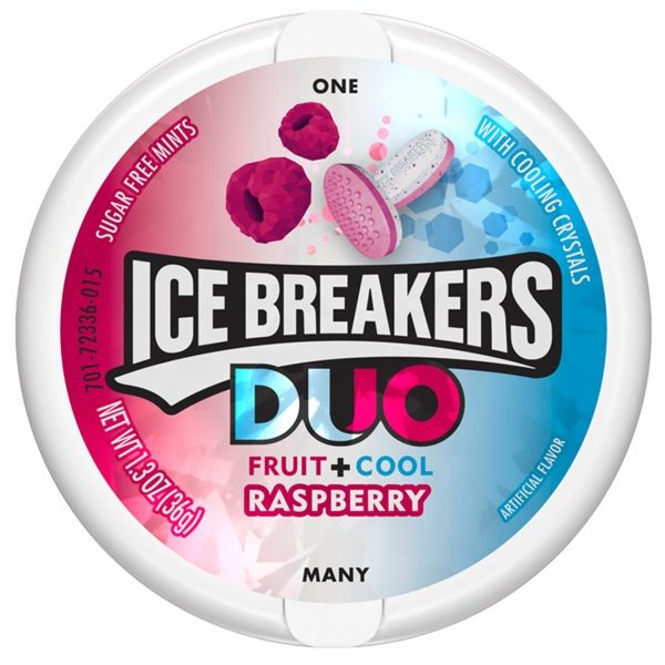 Ice Breakers - 'Duo' Raspberry (8x36g)
