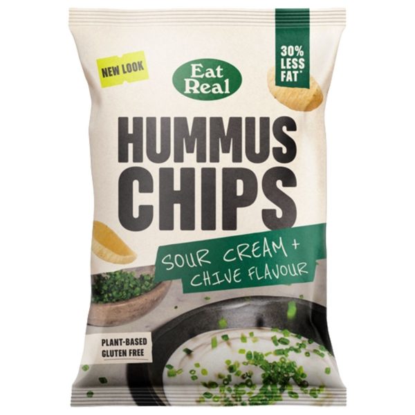 Eat Real GF - Hummus Chips Sour Cream & Chive (10x110g)
