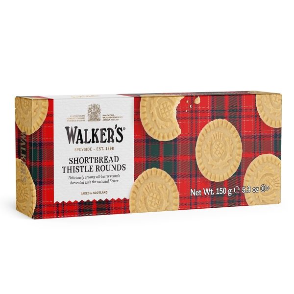 Walkers - Thistle Shortbread Rounds 'Boxed' (12x150g)