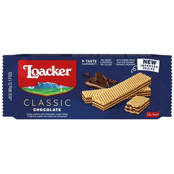 Loacker - LARGE 'Cremkakao' Chocolate Creme Wafer (28x90g)