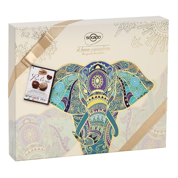 Socado - Mandala Elephant Choc Pralines Gift Box (6x250g)
