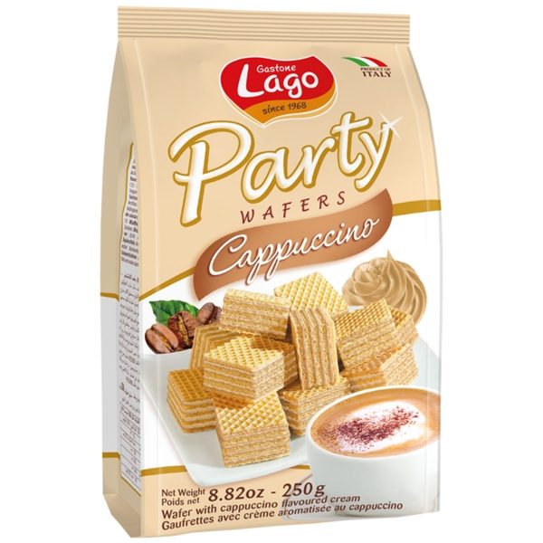 Lago - PARTY WAFERS Cappuccino (10x250g)