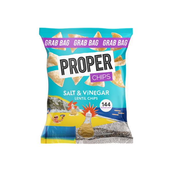 PROPER - CHIPS 'GRAB BAGS' Salt & Vinegar (30x31g)