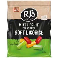 RJ's - Mixed Fruit Soft Licorice (12x280g)