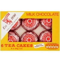 TUNNOCK'S - 6 Pack Tea Cakes MILK Choc (12x144g)