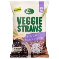 Eat Real GF - Veggie Straws Sea Salt Black Pepper (10x110g)