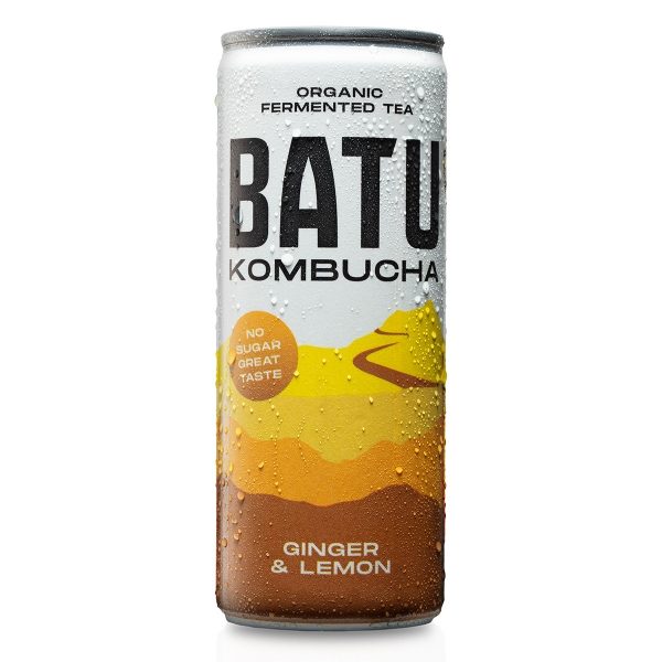 BATU - KOMBUCHA 'Ginger & Lemon' (12x250ml)