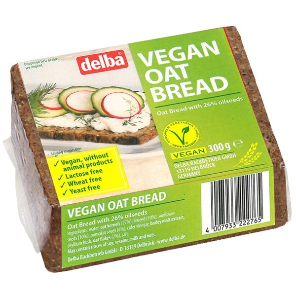 Delba - Vegan Oat Bread (9x300g)