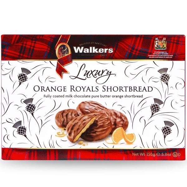 Walkers - Luxury Orange Royals Shortbread (12x150g)