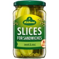 Kuhne - Gherkin Slices for Sandwiches (6x330g)